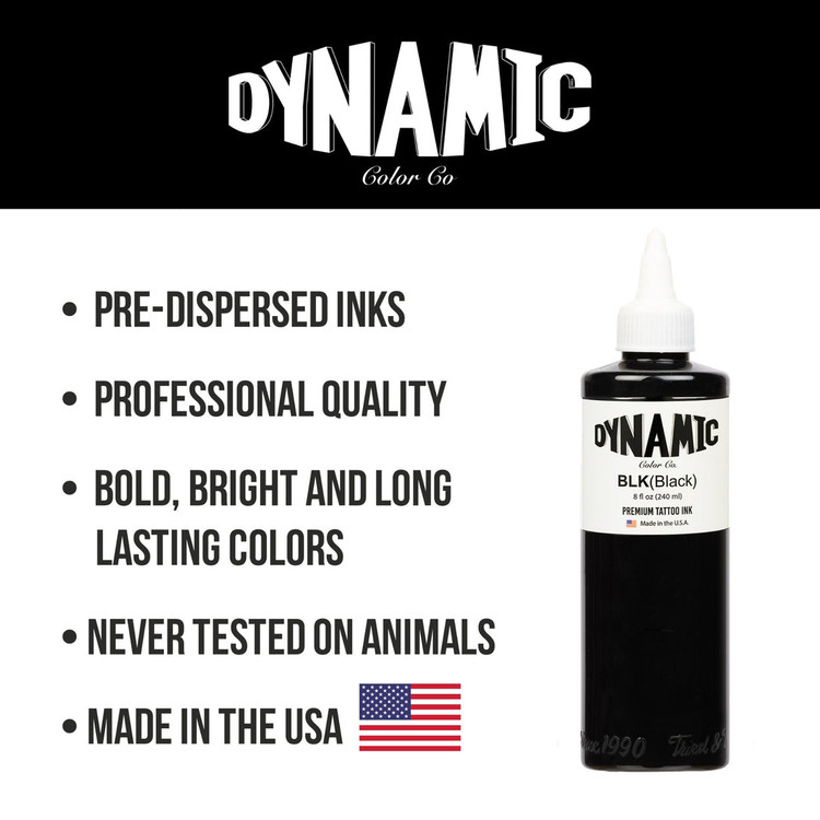 رنگ تتو داینامیک بلک dynamic black